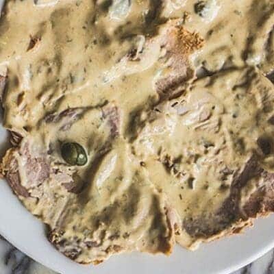 Vitello Tonnato recipe made by a great Italian chef, Piedmontese cuisine