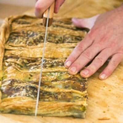 Erbazzone reggiano original recipe savory pie with spinach parmesan chard