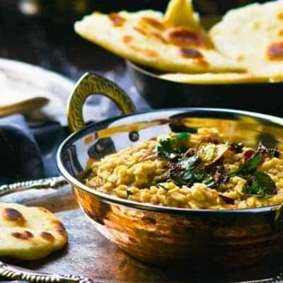 Lenticchie al curry, ricette indiane per fare contorno speziato, cibo indiano da fare a casa