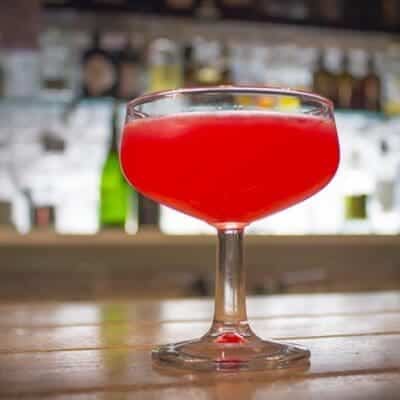 Pomegranate Daiquiri cocktail recipe, great Cuban rum cocktails bartender school
