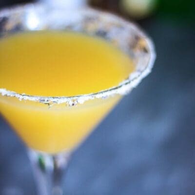 Lavander drink recipe, light aperitif with tequila, limoncello