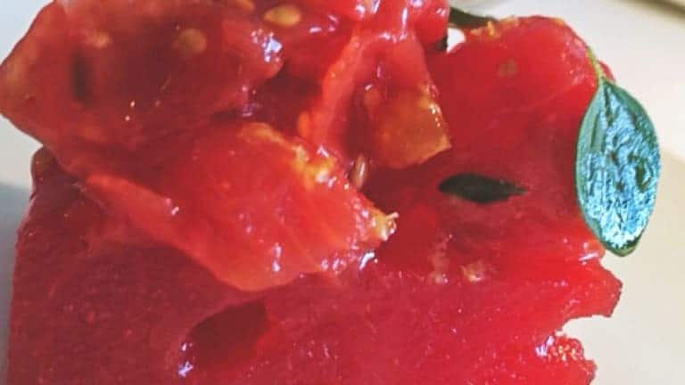 Cocomero e Pomodoro, ricetta dello chef Niko Romito, 3 stelle Michelin