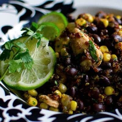 Food and recipes for super bowl 2014. Quinoa and beans recipe with photo. food