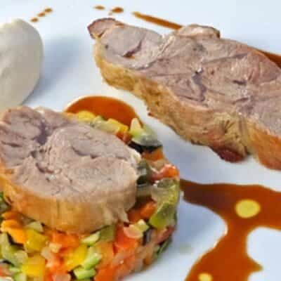 Agnello con gremolata di timo e odori Zur Rose ricetta chef Herbert Hintner