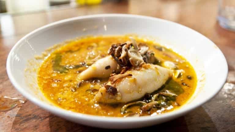 Pork Stuffed Calamares with Wild Mushrooms. What wine goes best with calamares?