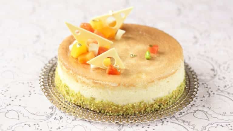 Gouda Cheesecake. What wine goes well with this kind of desserts? Priè Blanc!