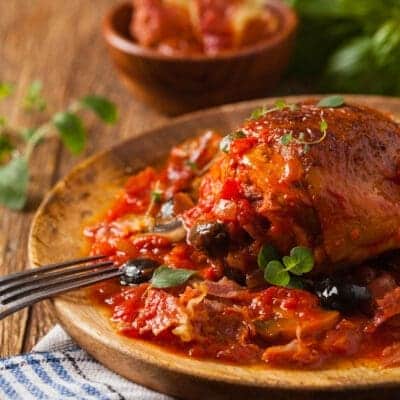 Chicken cacciatore Italian style recipe