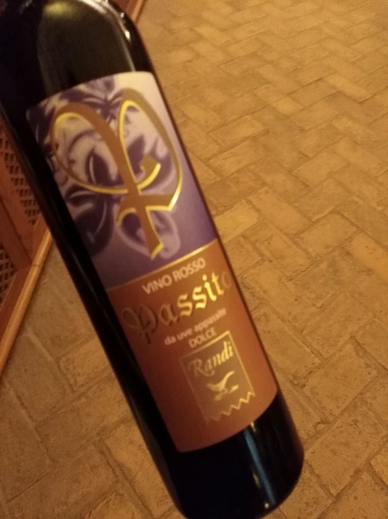 Passito Randi Sinna, recensione, scheda tecnica, prezzo, vino dolce rosso da dessert