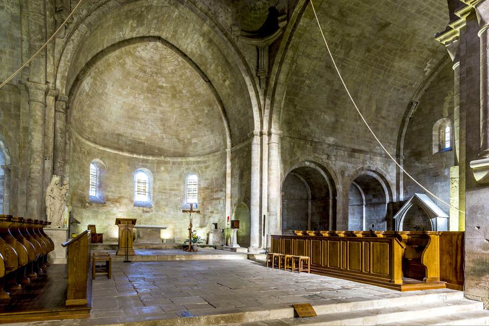 Sénanque Abbey: A serene view of the ancient abbey nestled amidst lavender fields, emanating tranquility and timeless beauty