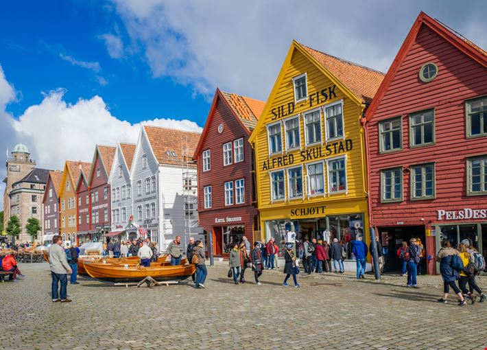 Bryggen neighborhood has been included in the list of World Heritage Sites by UNESCO.