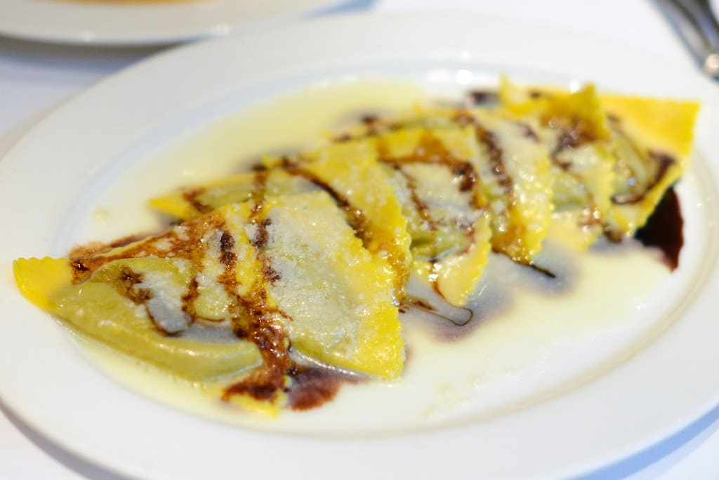 Rottezzia Osteria, ravioli con ripieno di brasato, dove mangiare a Soriano nel Cimino