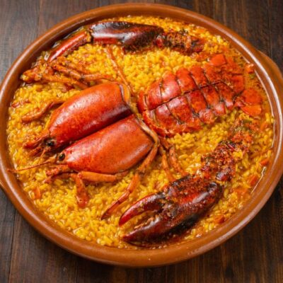 Arroz con bogavante ricetta originale spagnola per fare il riso con l'aragosta