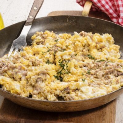 Brains and Eggs ricetta originale del Texas per mangiare il cervello