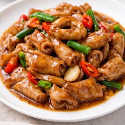 Chǎo dà cháng ricetta originale cinese per fare le interiora piccanti