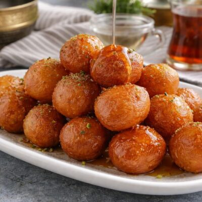 Lokma ricetta originale greca per fare frittelle con miele e pistacchi