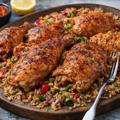 Pollo Piri Piri con Riso Speziato ricetta originale per fare un piatto piccante come l'inferno
