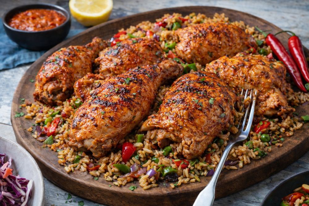Pollo Piri Piri con Riso Speziato: la ricetta per fare un piatto piccante come l’inferno