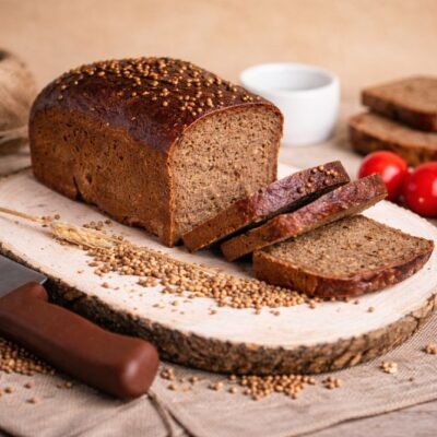 Borodinsky pane di segale russo con melassa e coriandolo