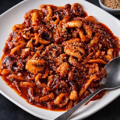 Jjukkumi Bokkeum polpo piccante ricetta originale coreana