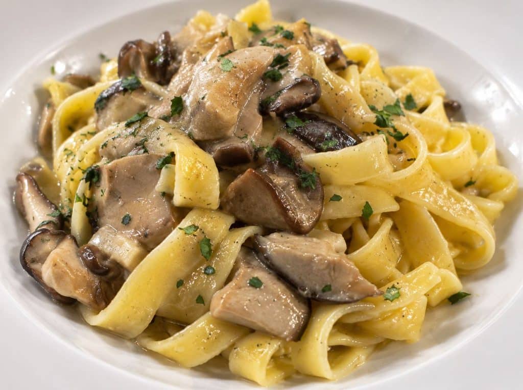 Where to eat the best creamy porcini mushroom tagliatelle in Brescia